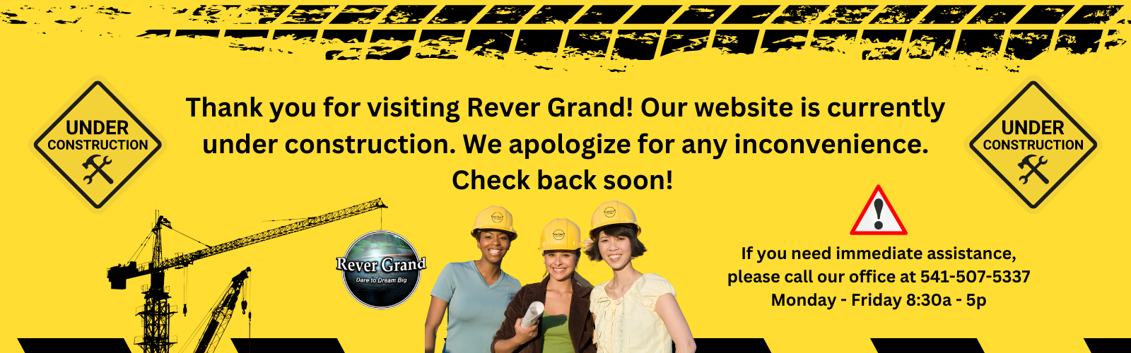 Rever Grand's website is under construction!